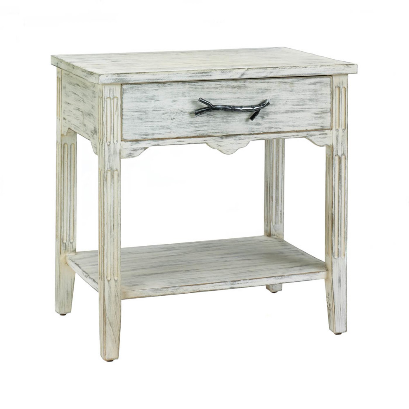 Gorgeous Pawley Distressed Wood End Table