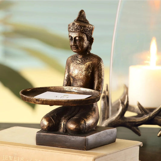 Siamese Monk Resin Card Holder