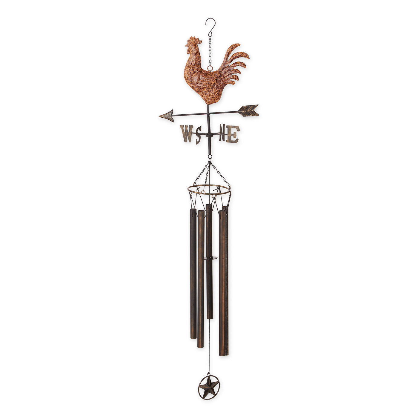 Weathervane Wind Chime Copper Rooster