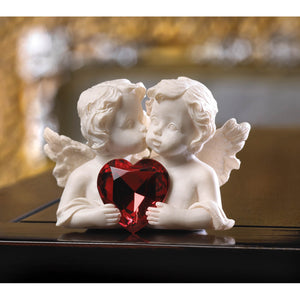 Polyresin Two in love cherub figurine durable sculpture