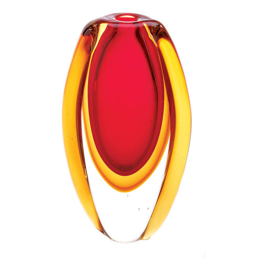 Sunfire Decorative Glass Vase Centerpiece