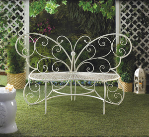 Beautiful Butterfly Garden Bench