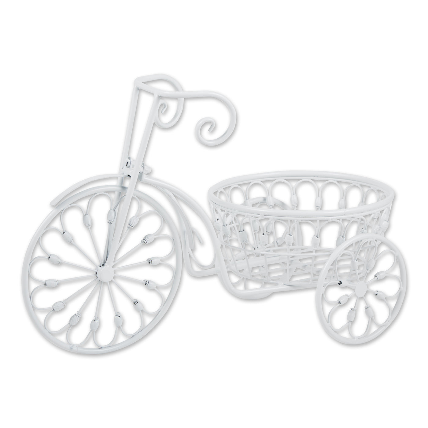 White Bicycle Indoor And Outdoor Planter