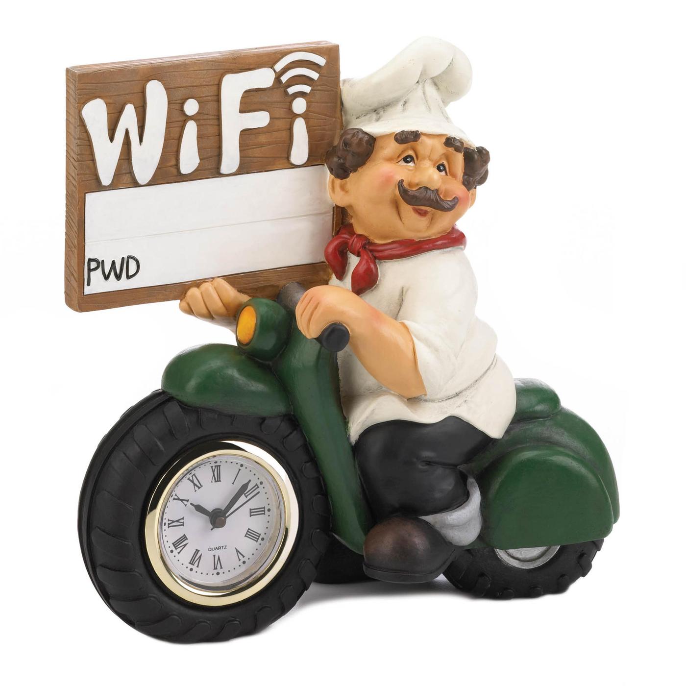 Chef Wifi Sign And Clock