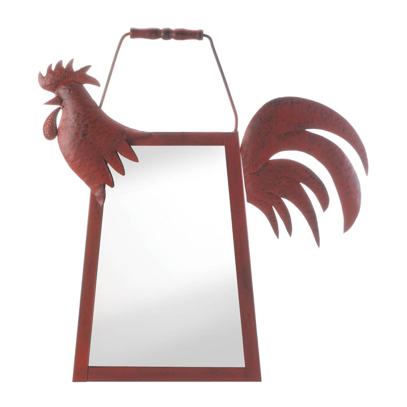 Versatile Rooster Hanging Mirror