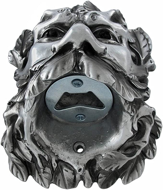Bronze Greenman Wall Mounted Bottle Opener