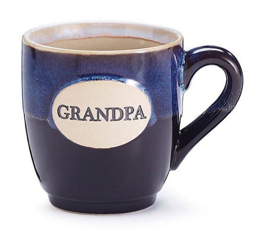 Grandpa Black Gray Glaze Porcelain Coffee Mug