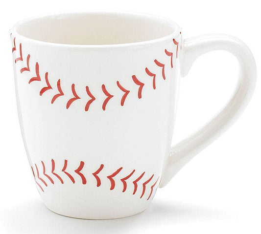 Baseball Red Stitched Mug