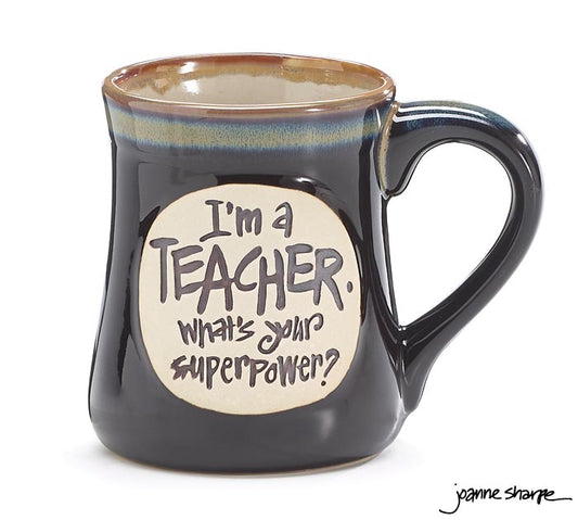 Superpower Teacher Message Mug