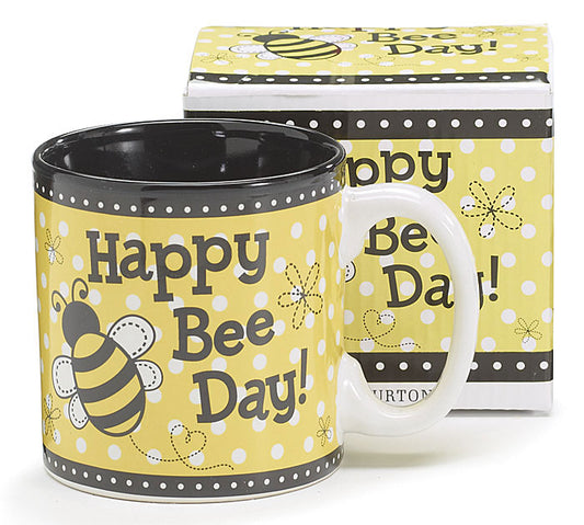 Happy Bee Day Bumble Ceramic Mug