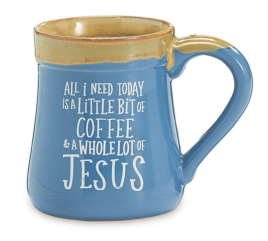 A Little Coffee A Lot Of Jesus Coffee Mug