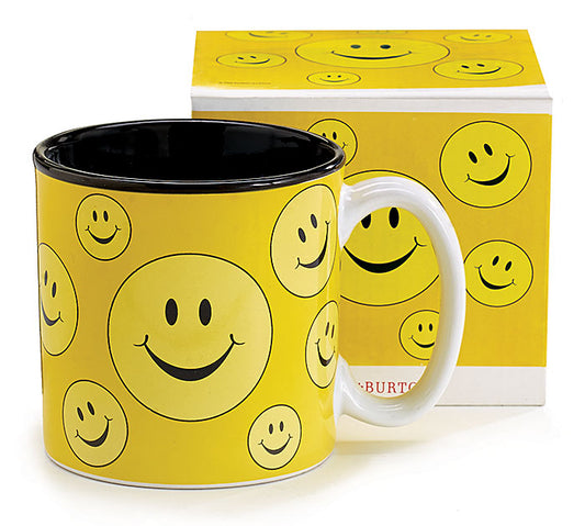 Yellow Smile Faces All Around Coffee Mug