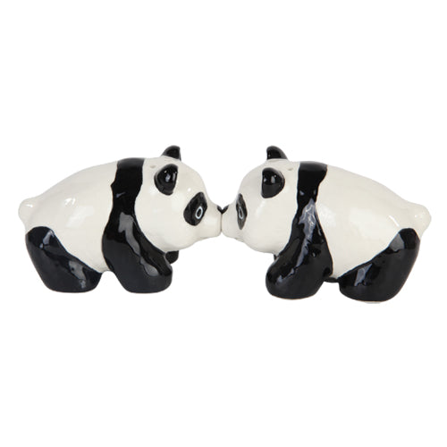 Cutie China Panda Kissing Magnetic Salt & Pepper Shakers