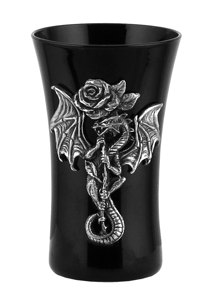 Dragon With Rose Shot Glass