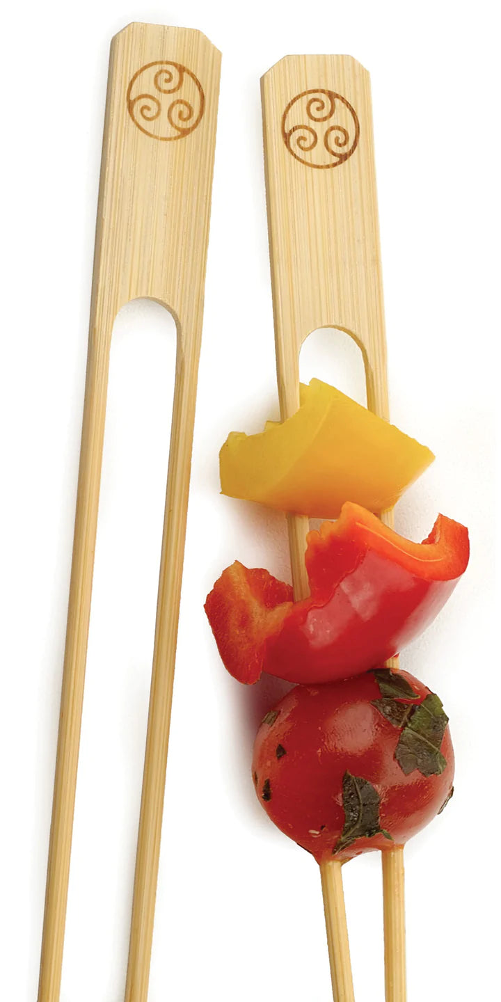 Bamboo Double Skewer 25 Ct