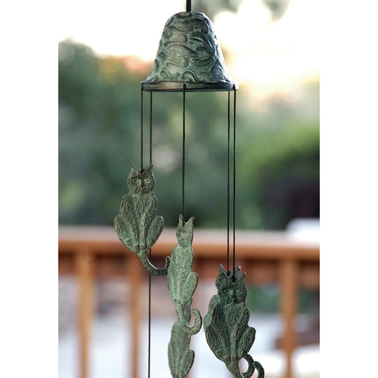 Brass Cat Wind Chime