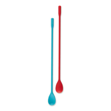 Silicone 10in Stir Spoons Set Of 2