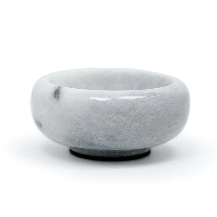White Marble Herb Salt Bowls