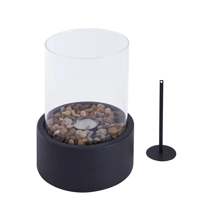 Indoor & Outdoor Small Portable Tabletop Fire Pit Clean Burning Bio Ethanol Ventless Fireplace