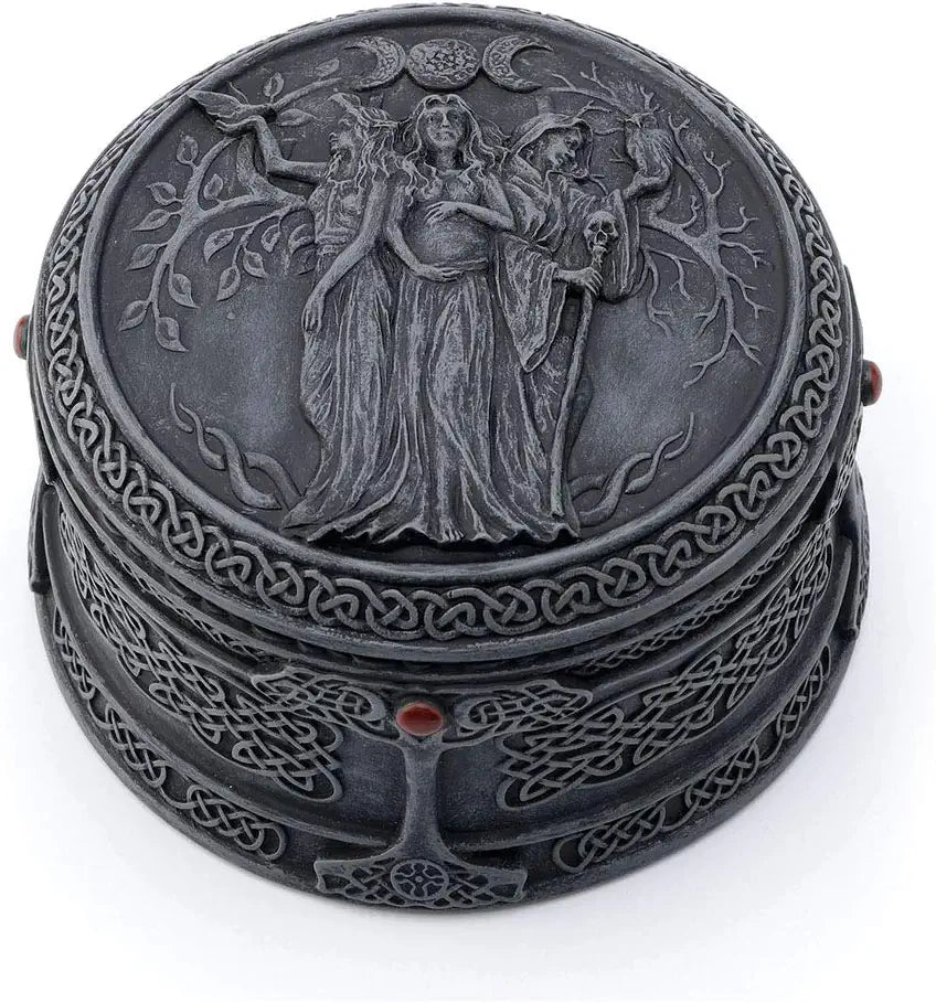 Celtic Triple Goddess Maiden Mother And The Crone Trinket Box