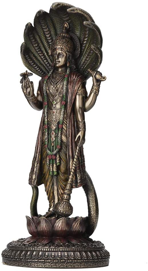 Standing Vishnu With Shesha Statue