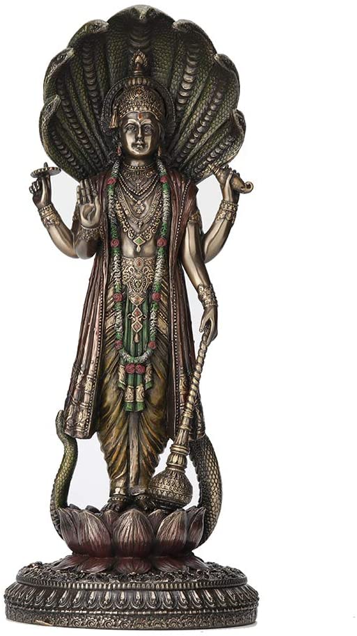 Standing Vishnu With Shesha Statue