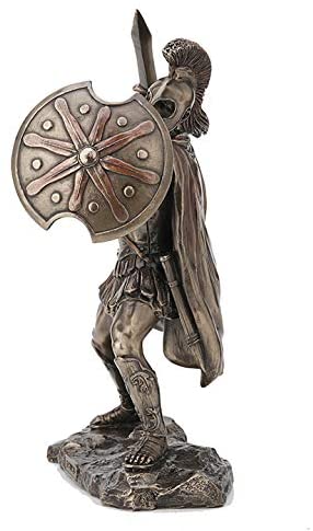 Greek Hero Achilles Holding Sword And Shield