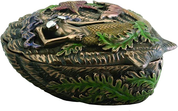 Mermaid Shell Box Jewelry Accessory Holder